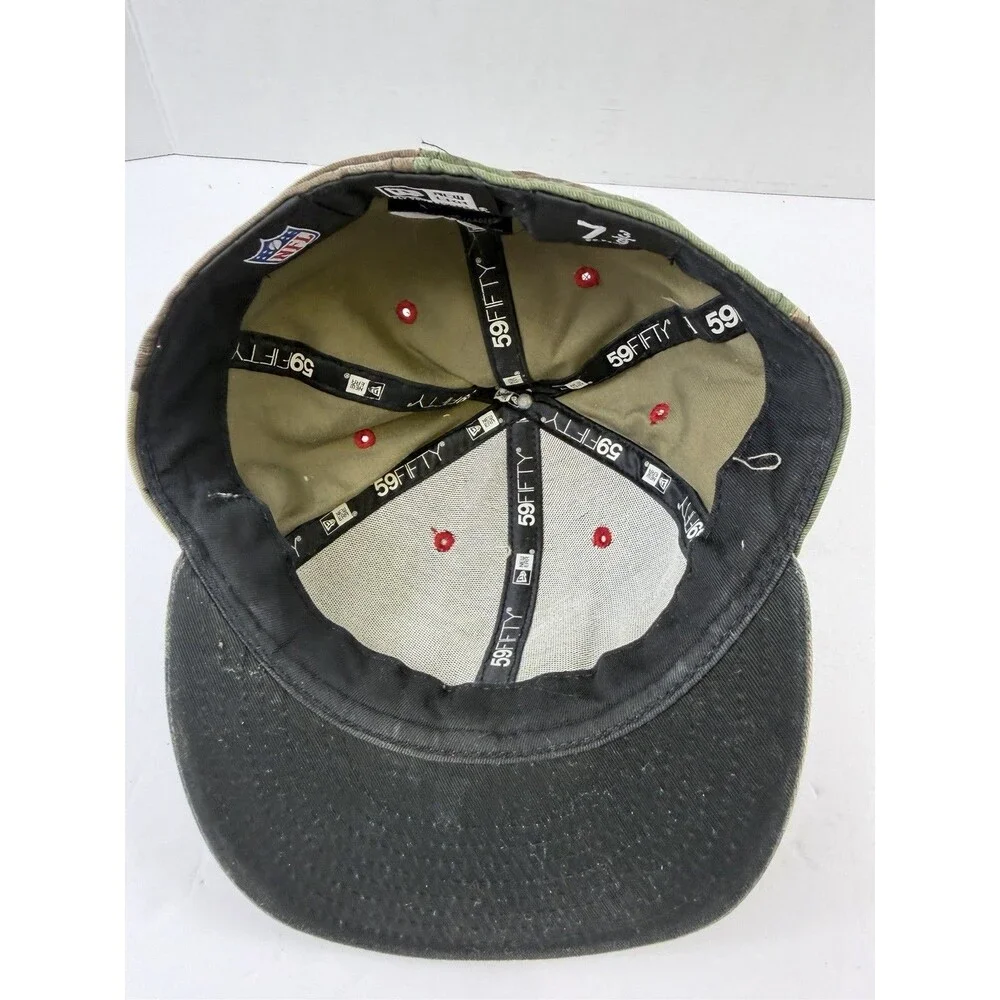 New Era 59fifty Houston Texans Fitted Hat 7 3/8 Woodland Camo Flat Brim